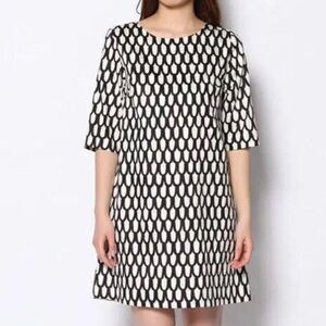 Marimekko Black and White Midi Dress